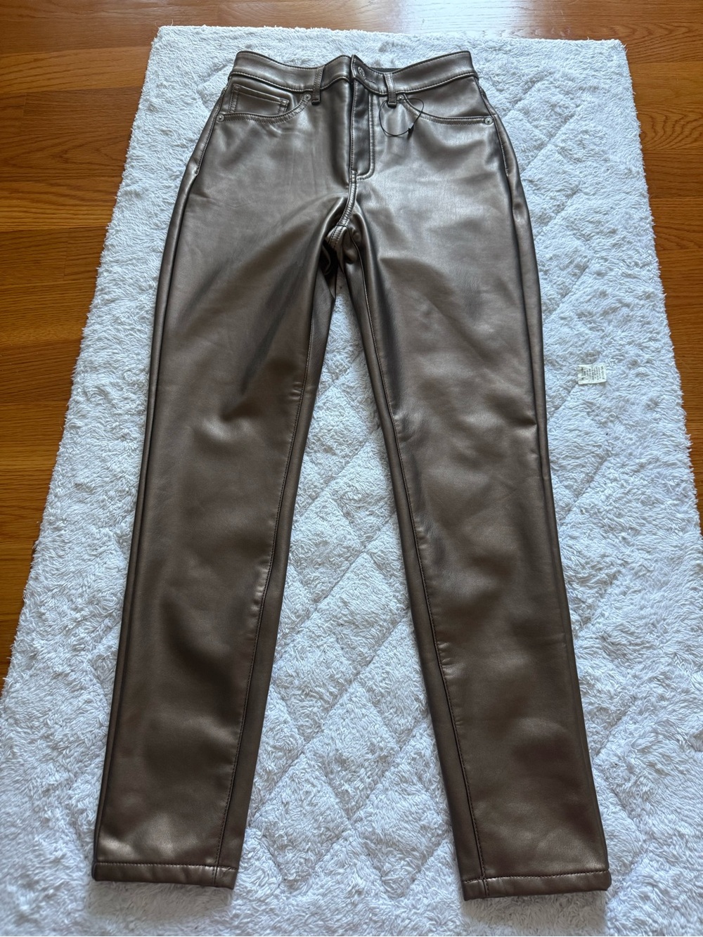 Express Metallic Bronze Skinny Jeans